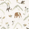Printed Cotton ZAMBIA Off-White / Warm Multicolored